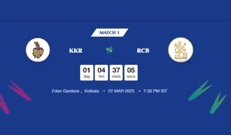 IPL 2025 Match 1 Schedule and Timings